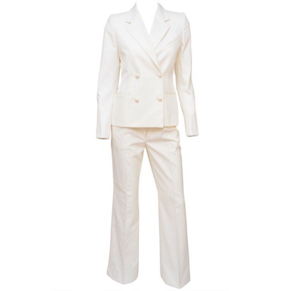 CHANEL Pants - Authentic CHANEL Women's Cream Pantsuit